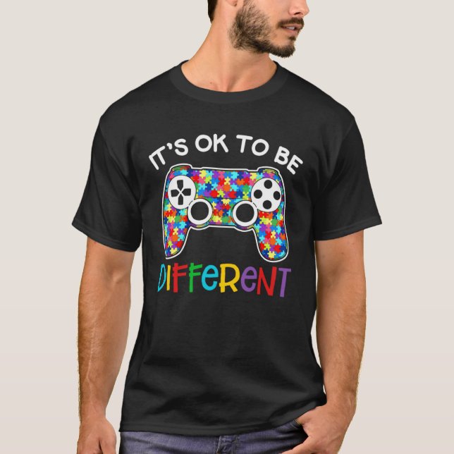 Camiseta Está tudo bem ser diferente no Autismo do Controla (Frente)