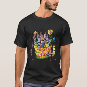 Camiseta Está Tudo Bem Ser Sensibilização Diferente Para O