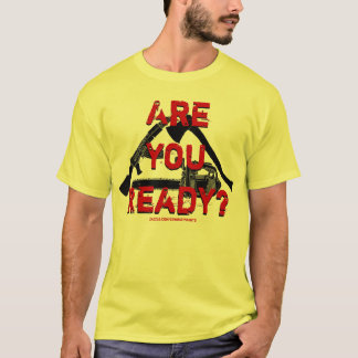 Camiseta Está você pronto? T-shirt do zombi