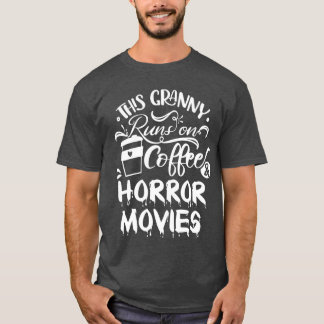 Camiseta Esta Vovó Funciona Com Café E Filmes De Terror vin