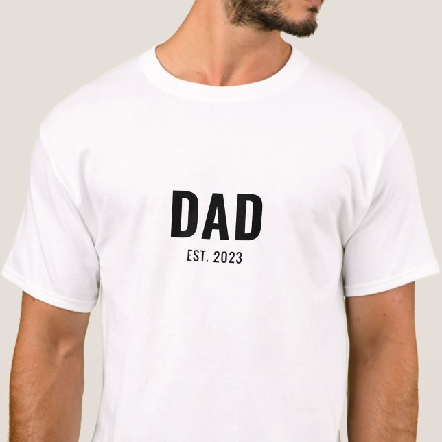 Camiseta Estabelecido Pai em Letra Preta (Criador carregado)