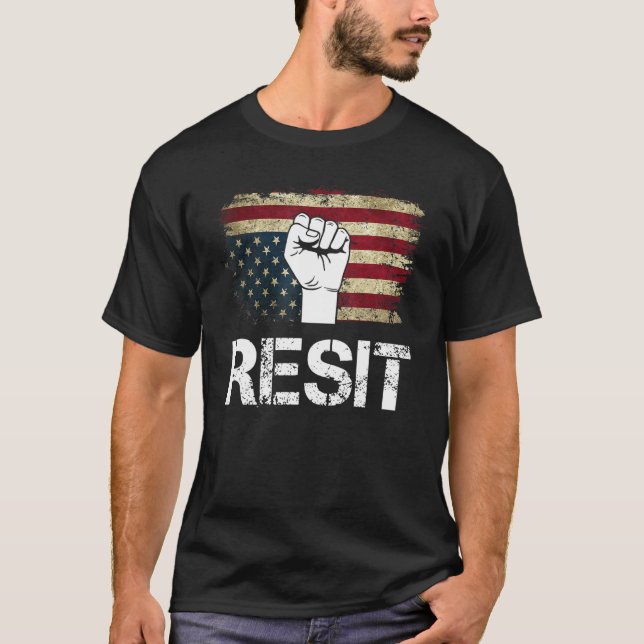 Camiseta Estabelecimento de Resistência à Bandeira American (Frente)