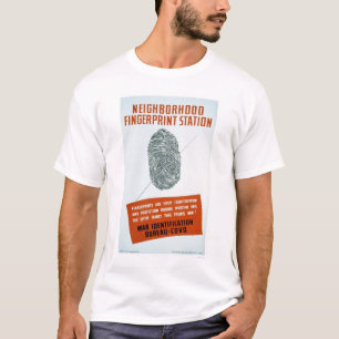 Camiseta Estação da impressão digital da vizinhança - W