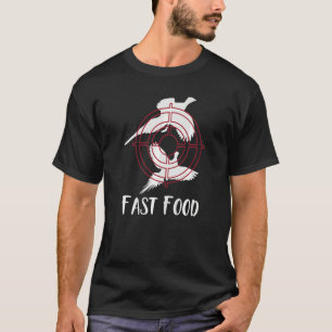 Camiseta Estação de caça rápida de Comidas