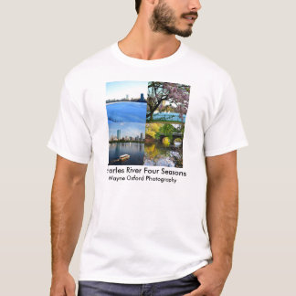 Camiseta Estação de Charles River quatro da fotografia de