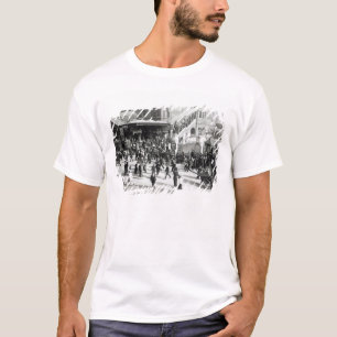 Camiseta Estação de comboio da rua larga, Londres, c.1890