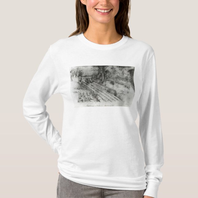 Camiseta Estação de comboio de Putney (Frente)