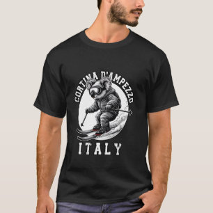 Camiseta Estação de Esqui Cortina d'Ampezzo Alpes Italianos