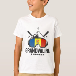 Camiseta Estação de Esqui Grandvalira Andorra Esqui Retro