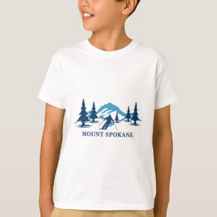 Camiseta Estação de esqui Mount Spokane Washington Esquiado