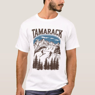 Camiseta Estação de esqui Tamarack Idaho Esqui Esquiador