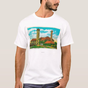 Camiseta Estação de estrada de ferro do depósito da uni