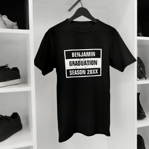 Camiseta Estação de Graduação Retroativa 20XX preto