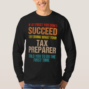 Camiseta Estação de Imposto de Êxito do Preparador de Impos