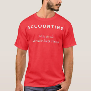 Camiseta Estação de ocupação de contabilidade