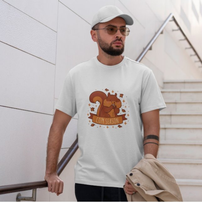 Camiseta Estação de outono de Esquilo (Criador carregado)