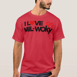 Camiseta Estação de rádio com defeito Milwaukee Love 92 WOK