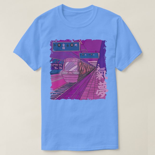 Camiseta Estação de trem japonesa (Frente do Design)