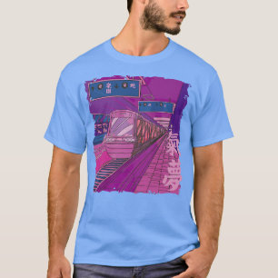 Camiseta Estação de trem japonesa