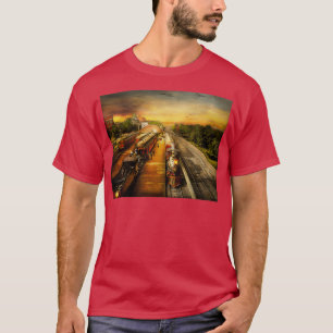 Camiseta Estação de trem O romance dos trilhos 1908
