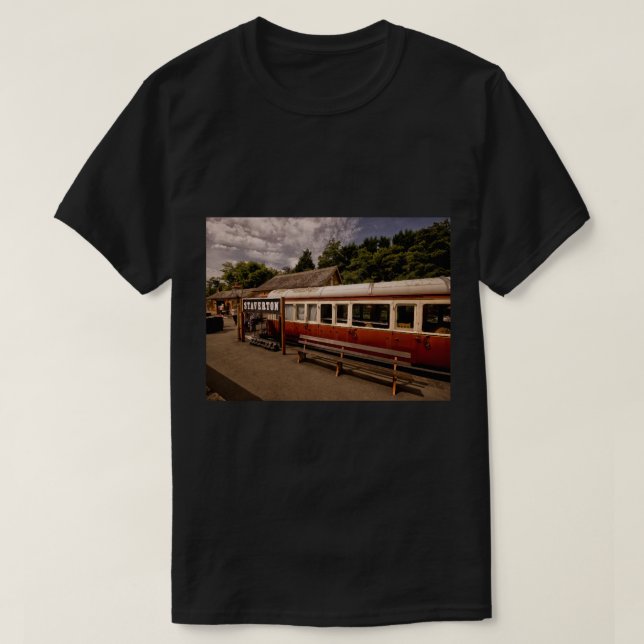 Camiseta Estação de trem Staverton (Frente do Design)