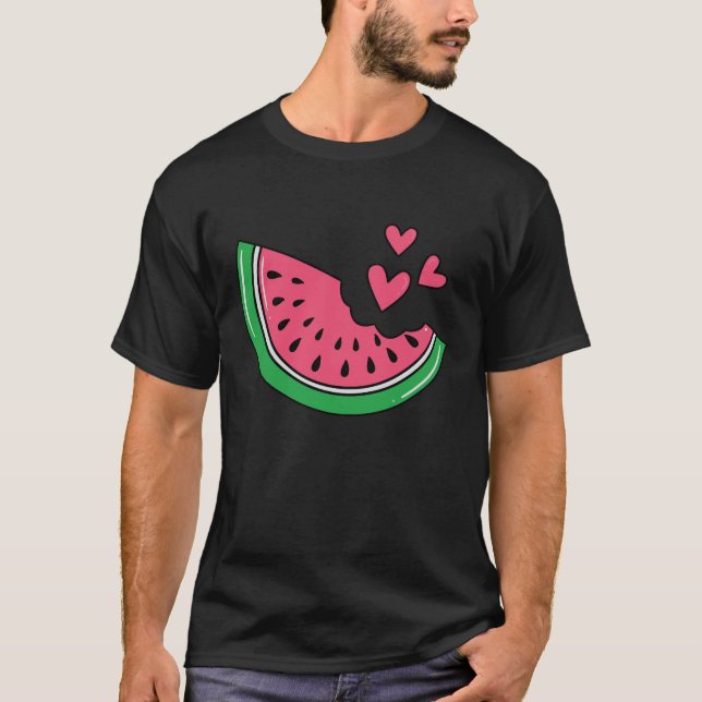 Camiseta Estação de Vacinação de Verão Melão com Fatia de W (Frente)