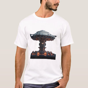 Camiseta Estação Espacial Futurística