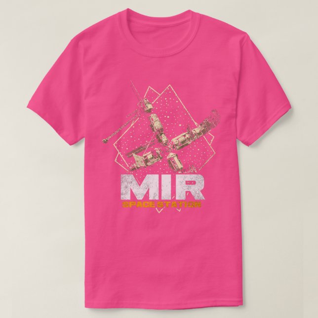 Camiseta Estação Espacial Soviética Mir 10 (Frente do Design)