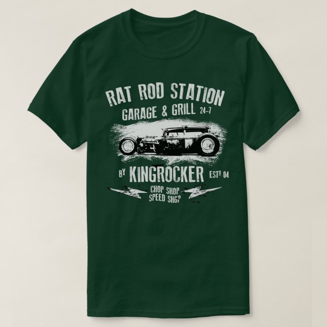 Camiseta Estação Hot Rod (Frente do Design)