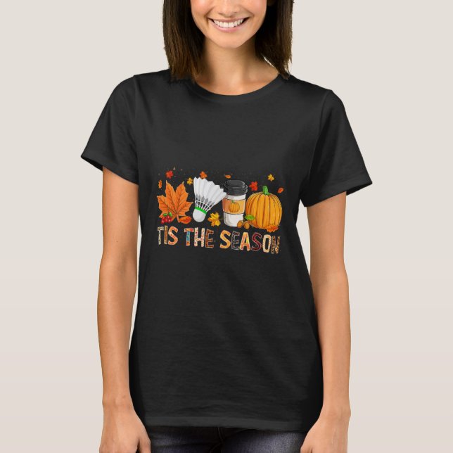 Camiseta Estação Leopard Pumpkin Badminton Halloween Fall L (Frente)