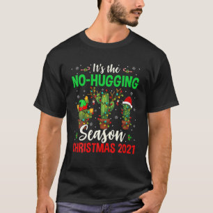 Camiseta Estação No Hugging Xmas 2021 Engraçado Elf Rein
