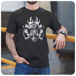 Camiseta Estação Personalizada de Bombeiros de Emergência