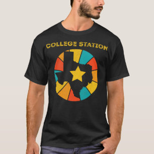 Camiseta Estação Universitária Texas Vintage angustiou Souv