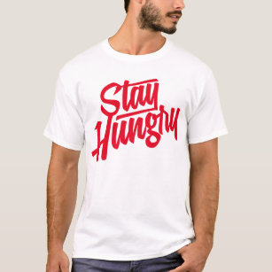 Camiseta Estada com fome - vermelho