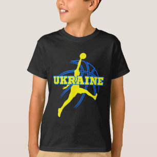 Camiseta Estádio de Apoio aos Fãs de Bysketbyll da Ucrânia