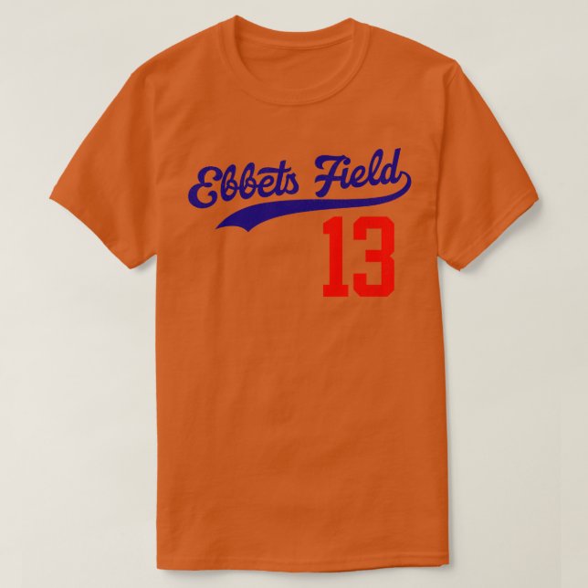 Camiseta Estádio de Baseball em Campo de Ebbets Defunct Est (Frente do Design)