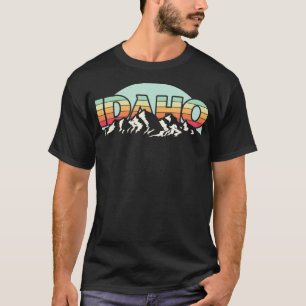 Camiseta Estado Americano IdahoVintage Mountain Nature Hiki