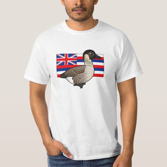 Camiseta Estado Birdorable de Havaí: Nene (Frente)