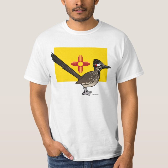 Camiseta Estado Birdorable de New mexico: Roadrunner (Frente)