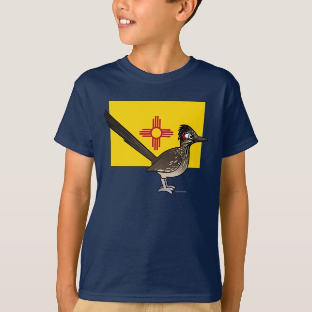 Camiseta Estado Birdorable de New mexico: Roadrunner (Frente)