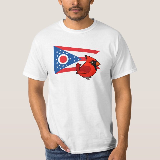 Camiseta Estado Birdorable de Ohio (Frente)
