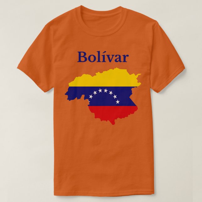 Camiseta Estado bolivar Venezuela (Frente do Design)