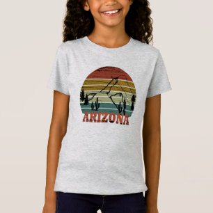 Camiseta Estado da arizona vintage sunset scape horizontal 