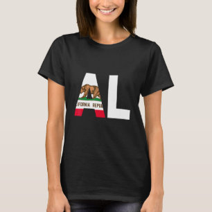 Camiseta Estado da Califórnia Flag Alabama AL Cities e Sta
