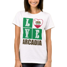 Estado da Califórnia Flag Heart Arcadia