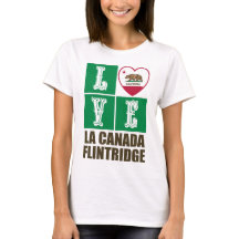 Estado da Califórnia Flag Heart La Canada Flintrid