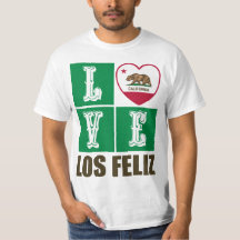 Estado da Califórnia Flag Heart Los Feliz