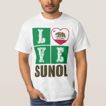 Estado da Califórnia Flag Heart Sunol