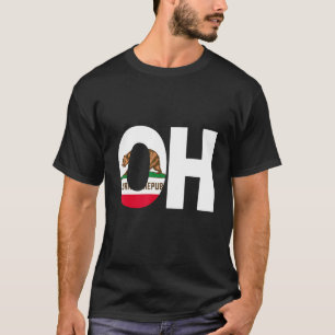 Camiseta Estado da Califórnia Flag Ohio OH Cities and State