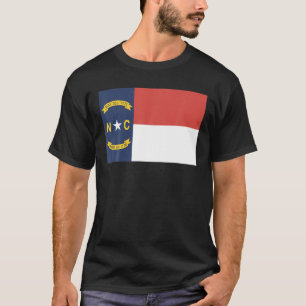 Camiseta Estado da Carolina do Norte NC Bandeira EUA T Shir
